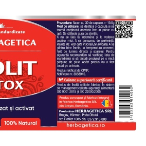 Herbagetica Zeolit Detox, 30 capsule - Img 3