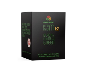 Îndulcitor Green Sugar Premium 1:2, 100 stickuri, Laboratoarele Remedia