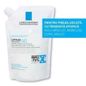 La Roche-Posay Lipikar Syndet AP+ Reincarcare 400ml – Crema spalare piele atopica - Img 4