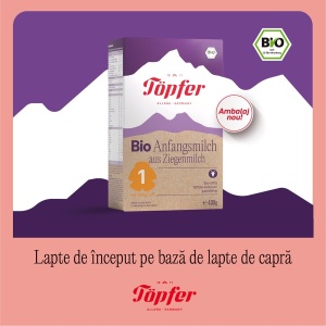 Lapte praf de capra Bio Formula 1, 400 g, Topfer - Img 3
