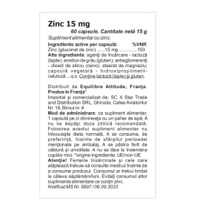 LGN Zinc Gluconat 15 mg 60 capsule, Granions - Img 2