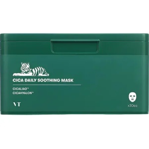Masti faciale tip servetel Cica Daily Soothing, 30 bucati, VT Cosmetics - Img 1