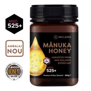 Miere de Manuka Melora MGO 525+ (UMF 15+), Noua Zeelanda, 500 g