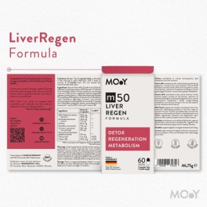 Molecules of Youth m50 LiverRegen Formula cu armurariu, anghinare, colina si vitamine B, 60 capsule - Img 6