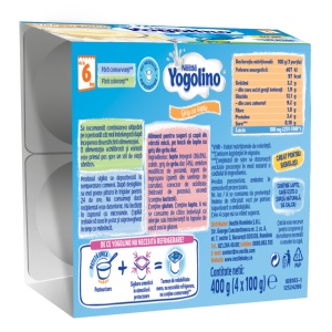 Nestle Gustare Din Gris Cu Lapte Si Vanilie Yogolino, +6 Luni, 4x100g - Img 2