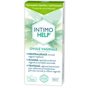 Ovule vaginale Intimohelp, 7 bucati, Zdrovit