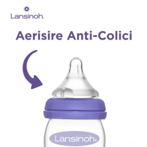 Pachet biberoane din sticla, 2 x 240 ml, Lansinoh - Img 4