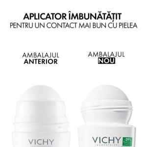 Pachet Deodorant roll-on antiperspirant Clinical Control 96H, 50 ml + 50 ml, Vichy - Img 2