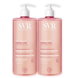Pachet Gel de dus lavant pentru piele uscata si sensibila Topialyse, 2x1000 ml – SVR