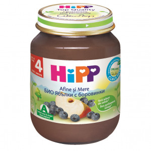 Piure Bio de Afine si Mere, +4 luni, 125 g – HiPP - Img 2