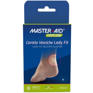 Plasturi hidrocoloidali sterili pentru bășici Lady Fit Foot Care Master-Aid, 6 bucăți