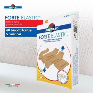 Plasturi rezistenți Forte Elastic Master-Aid, 40 bucăți