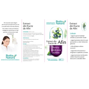 Rotta Natura Extract din Fructe de Afin, 30 capsule - Img 2