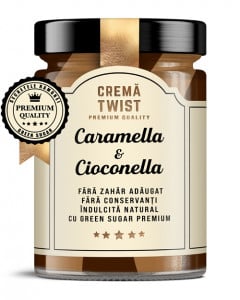 SECRETELE RAMONEI Crema twist Caramella si Cioconella x 350g