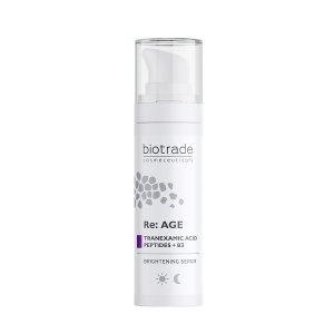 Ser de față iluminator Re:AGE cu acid tranexamic, peptide și B3, 30 ml, Biotrade - Img 2