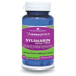 Silimarina Detox Forte, 30 capsule, Herbagetica