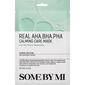 Some By Mi Real AHA BHA PHA Calming Care Mask masca-servetel calmanta, 20 g