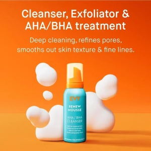 Spuma de curatare multifunctionala cu acizi exfolianti AHA/BHA, 100 ml- Evy Technology - Img 2