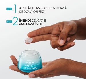 Vichy Mineral 89 Sorbet non-gras 48H hidratare si matifiere, 50 ml - Img 12