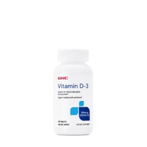 Vitamina D3 125 mcg (5000 IU), 180 Tablete – GNC