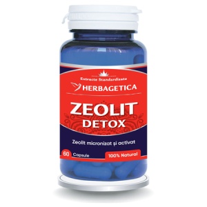 Zeolit Detox, 60 capsule, Herbagetica