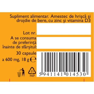 Zinc cu Vitamina D3, 30 capsule, Fares - Img 4