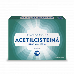 Acetilcisteina 200mg , 20 comprimate Laropharm