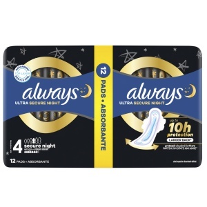 Always Ultra Secure Night Absorbante de Noapte, 12 bucăți - Img 2