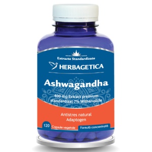 Ashwagandha, 120 capsule, Herbagetica
