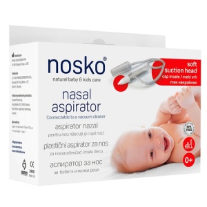 Aspirator nazal cu cap moale pentru nou-născuți și copii, 1 bucată, Nosko