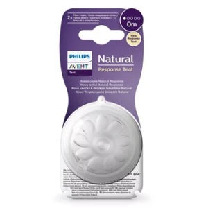Avent Set tentine pentru 0 luni primul debit 1 Natural Response SCY961/02, 2 bucati - Img 1