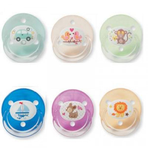 BABY NOVA Suzeta Uni 0-18 luni fete silicon rotunda x2buc 26210