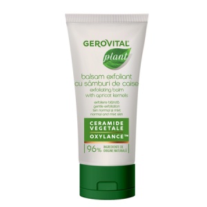 Balsam exfoliant cu sâmburi de caise pentru ten normal-mixt Plant, 100 ml, Gerovital
