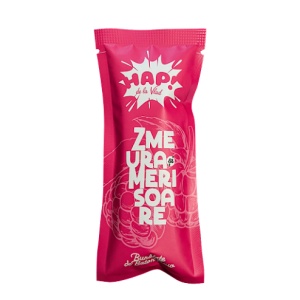 Baton raw vegane Zmeura si Merisoare, 45g HAP! de la Vlad - Img 1
