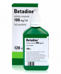 Betadine solutie, 120 ml, Egis Pharmaceuticals