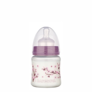 Biberon decorat PP, 0-24 luni, 150 ml, diverse culori, Baby Novă