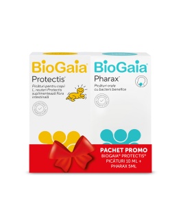 BioGaia pachet: Protectis picaturi probiotice 10 ml + Pharax D3 picaturi orale probiotice 5 ml - Img 2