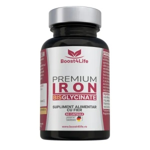 Boost4Life Fier Bisglicinat Premium 14 mg fier elementar, 60 capsule vegane
