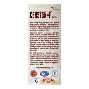 Censton-F Sirop, 200 ml, Bio Vitality - Img 3