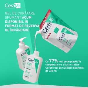 CeraVe Refill Gel Curatare Spumant 473ml – Ten normal si gras, ceramide - Img 11