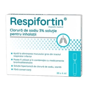 Clorura de sodiu 3% Respifortin, 20 fiole x 4 ml, Zdrovit