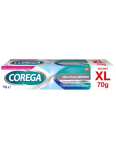 Crema adeziva pentru proteza dentara Corega Ultra Fixare Neutro, 70g