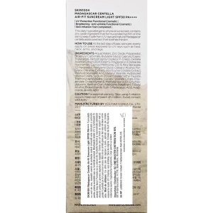 Cremă de față cu protecție solară SPF 30+, Madagascar Centella Air-Fit Suncream Light, 50 ml, SKIN1004 - Img 2