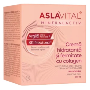 Crema hidratanta cu colagen pentru fermitate Mineralactiv, 50 ml, Aslavital - Img 5
