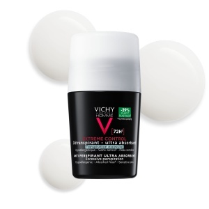 Deodorant roll-on antiperspirant pentru barbati Homme Control Extrem 72H, 50 ml, Vichy