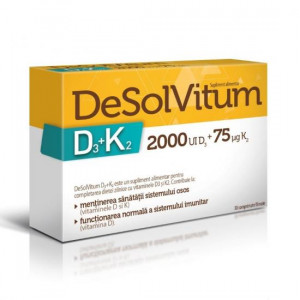 Desolvitum D3+K2 X 30cpr.film 2+1 cadou