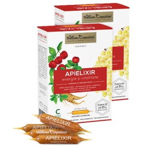 Energie și Vitalitate Apielixir, 30 fiole x 10ml – Albina Carpatină