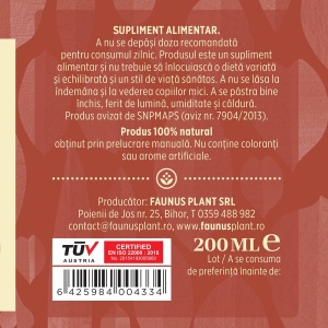 Faunus Tinctura Vitaminizantus cu catina, macese, echinacea si urzica, 200 ml - Img 8