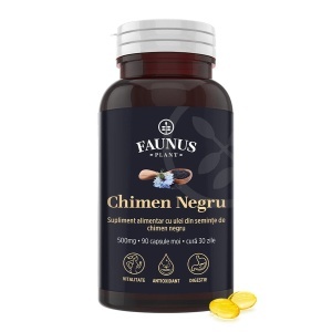 Faunus Ulei de chimen negru (negrilica) presat la rece, 500 mg, 90 capsule moi