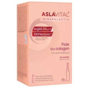 Fiole cu colagen Mineralactiv, 10 fiole x 2 ml, Aslavital - Img 3